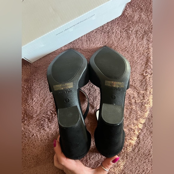 BNIB Dreampairs suede black heels - women’s size 9 - Picture 3 of 5